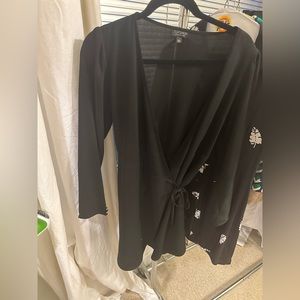 Black Wrap Dress by TopShop